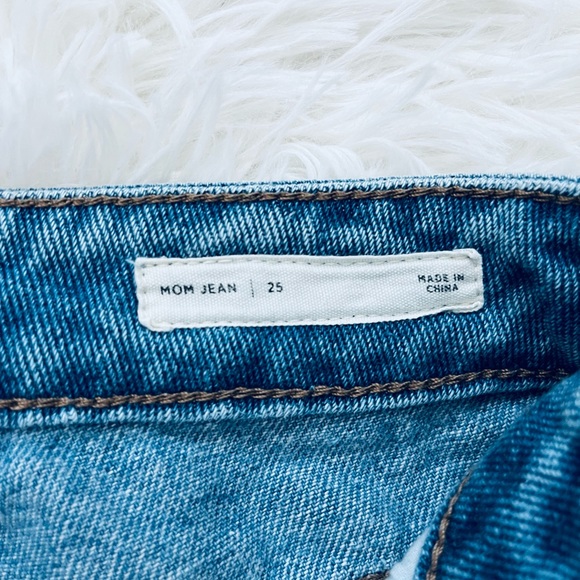 PacSun Embroidered mom Blue Jean five pocket button fly size 25 - Picture 6 of 6